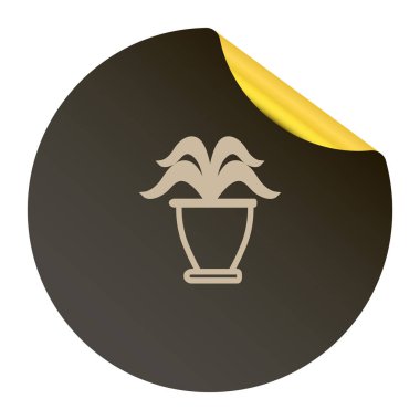 bir pot simgesi bitki