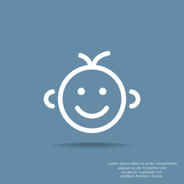  küçük bebek sembolü, vektör çizim