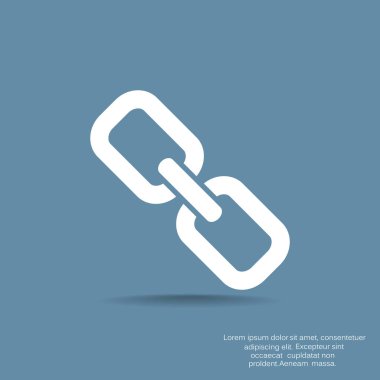 zincir işareti iletişim web simgesi. vektör tasarımı