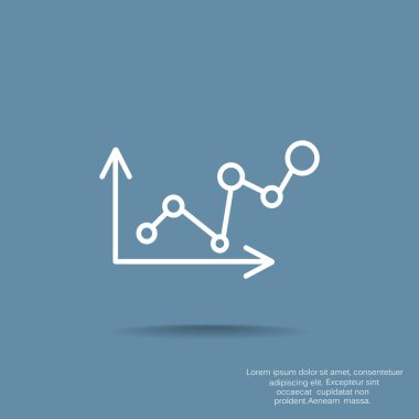 İş grafik grafik simgesi. vektör tasarımı