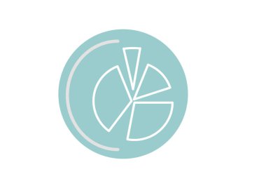 İş diyagramı düz simgesi web tasarımı için