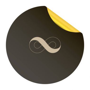 Sonsuzluk işareti illüstrasyon vektör 