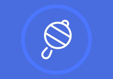 Bebek emziği düz kutsal kişilerin resmi, vektör çizim