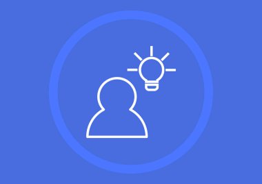 ampul işareti simgesi, vektör çizim