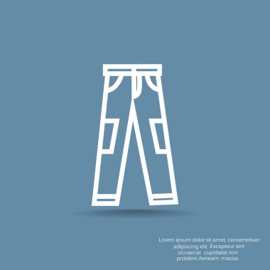 giysi simgesi vektör illüstrasyonu 