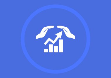 Web iletişim ve el simgesi. vektör tasarımı