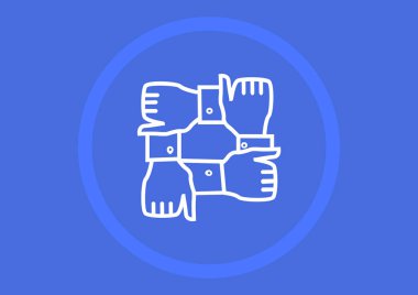 İş düz simgesi, vektör illüstrasyonu