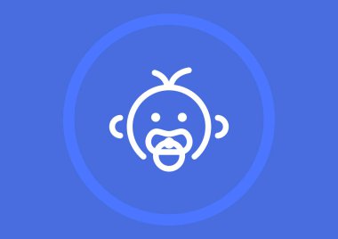  küçük bebek sembolü, vektör çizim