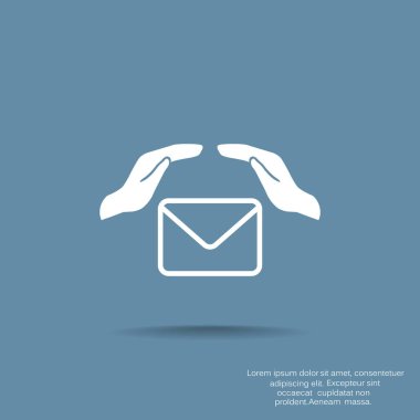 nsurance yazışma simge vektör tasarımı