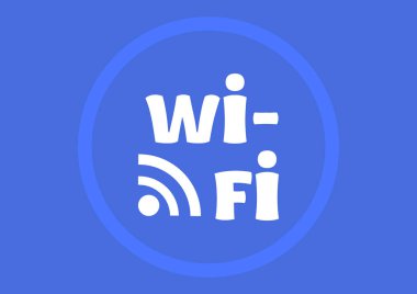 WiFi işareti illüstrasyon vektör 