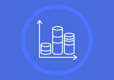 iş grafiği simgesi, vektör illüstrasyonu