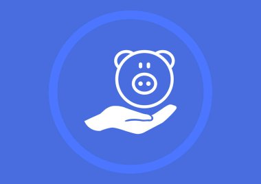 mevduat sigorta web simgesi. vektör tasarımı