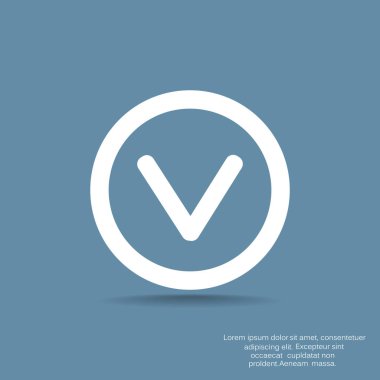 onay işareti işareti illüstrasyon vektör 