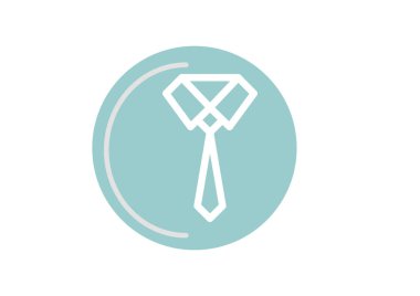 İş düz simgesi, vektör illüstrasyonu