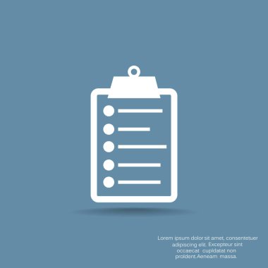 liste kağıt işareti illüstrasyon vektör 