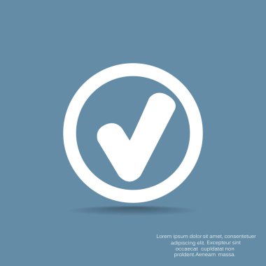 onay işareti işareti illüstrasyon vektör 