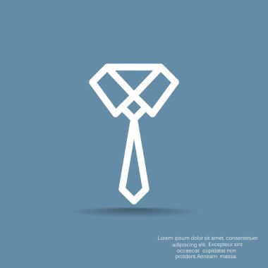 İş düz simgesi, vektör illüstrasyonu