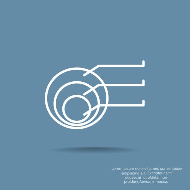 İş diyagramı düz simgesi web tasarımı için