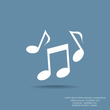 Not web simgesi, anahat vektör çizim