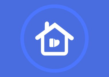 Web tasarımı için bina düz simgesi