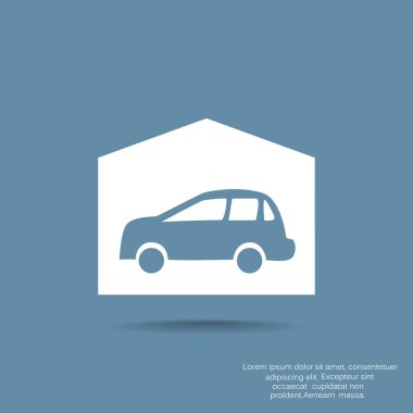 Araba web simgesi. vektör tasarımı