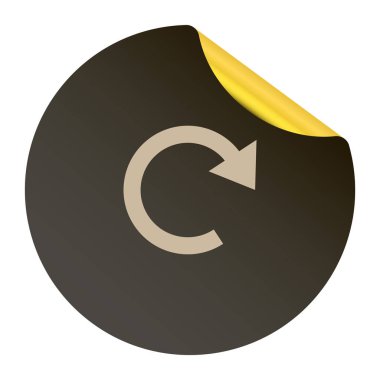 döndürme oklarını daire web simgesi. vektör çizim