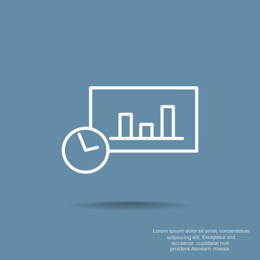 İş grafik grafik simgesi. vektör tasarımı