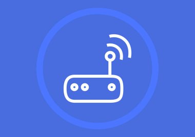 İnternet simgesi vektör illüstrasyonu 