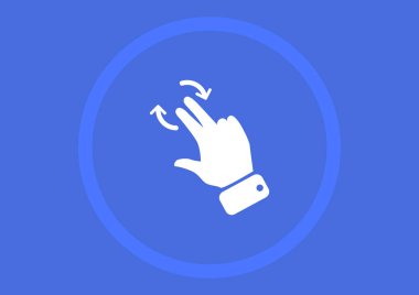 el işareti vektör çizim 