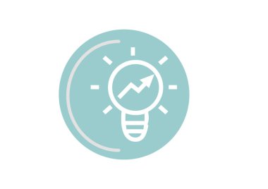 ampul işareti simgesi, vektör çizim