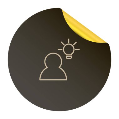 ampul işareti simgesi, vektör çizim