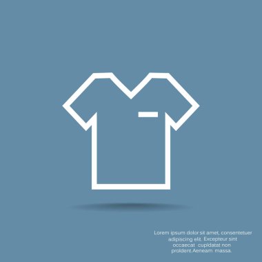Web tasarım T-shirt düz simgesi