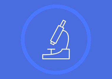 mikroskop işareti illüstrasyon vektör 