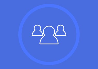 Grup insanlar web simgesi, vektör çizim
