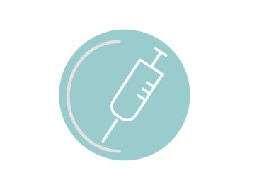 aşı işaret illüstrasyon vektör 