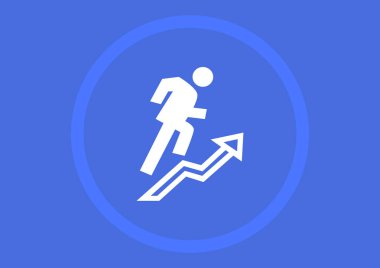 iş grafiği simgesi, vektör illüstrasyonu