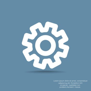 Web simgesi yapılandırın. Vektör çizim 