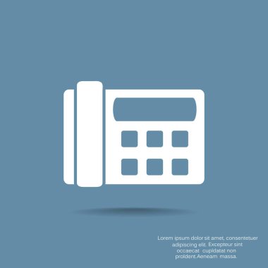 Faks telefon web simgesi