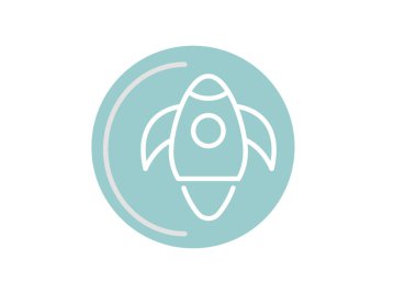 Uzay mekiği kutsal kişilerin resmi, vektör çizim