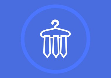 İş düz simgesi, vektör illüstrasyonu