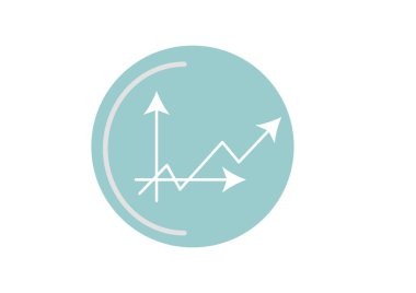 İş grafik grafik simgesi. vektör tasarımı
