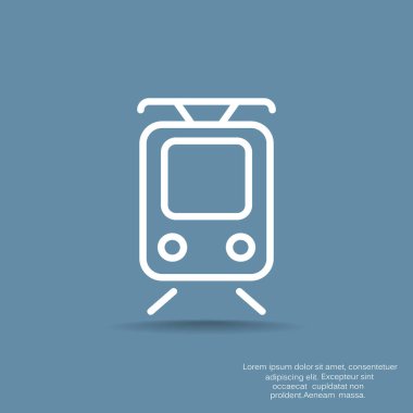 Demiryolu grafik simgesini. vektör tasarımı