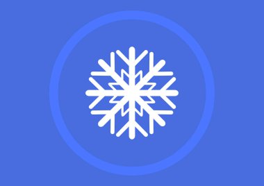 kar tanesi işareti illüstrasyon vektör 