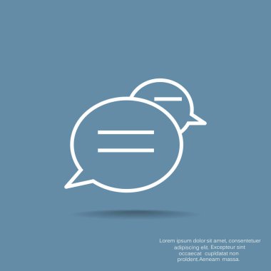 ileti işareti illüstrasyon vektör 