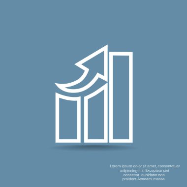 İş diyagramı basit simge vektör