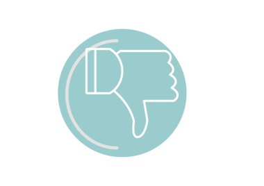 el işareti vektör çizim 