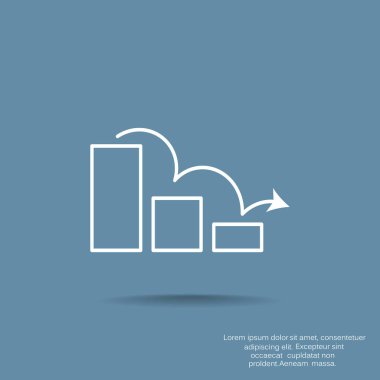 İş diyagramı basit simge vektör