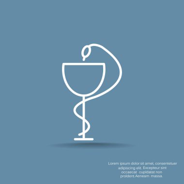 eczane işareti illüstrasyon vektör 