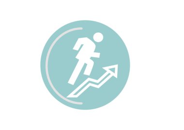 iş grafiği simgesi, vektör illüstrasyonu