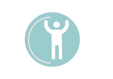 Kazanan düz simge, vektör illüstrasyonu